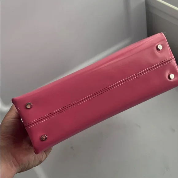 Kate Spade Sam Icon Small Tote Spazzolato Leather Feather Pink - Picture 6 of 8